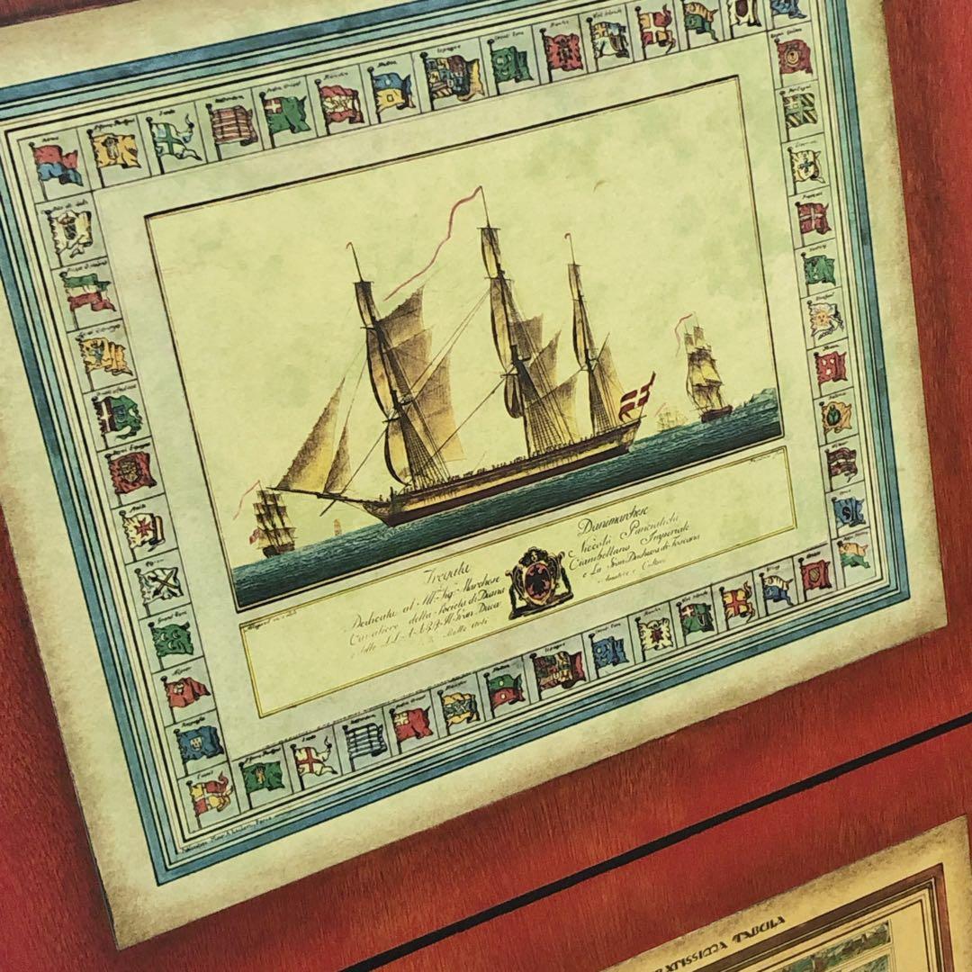 フランス　ついたて　ヴィンテージ 古地図　デコパージュ　ハンドメイド