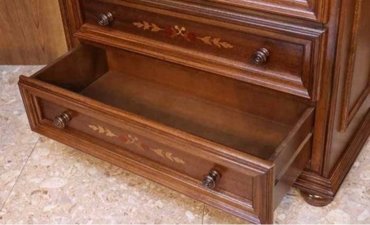 【鍵付き】モビルハウス製 ライティングデスク チェスト イタリア製 象嵌細工