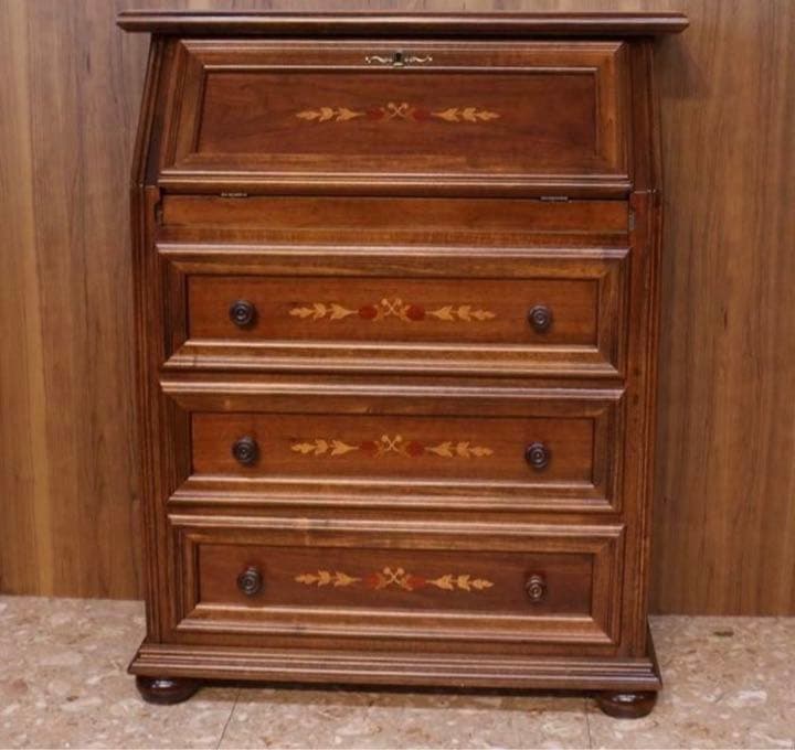 【鍵付き】モビルハウス製 ライティングデスク チェスト イタリア製 象嵌細工