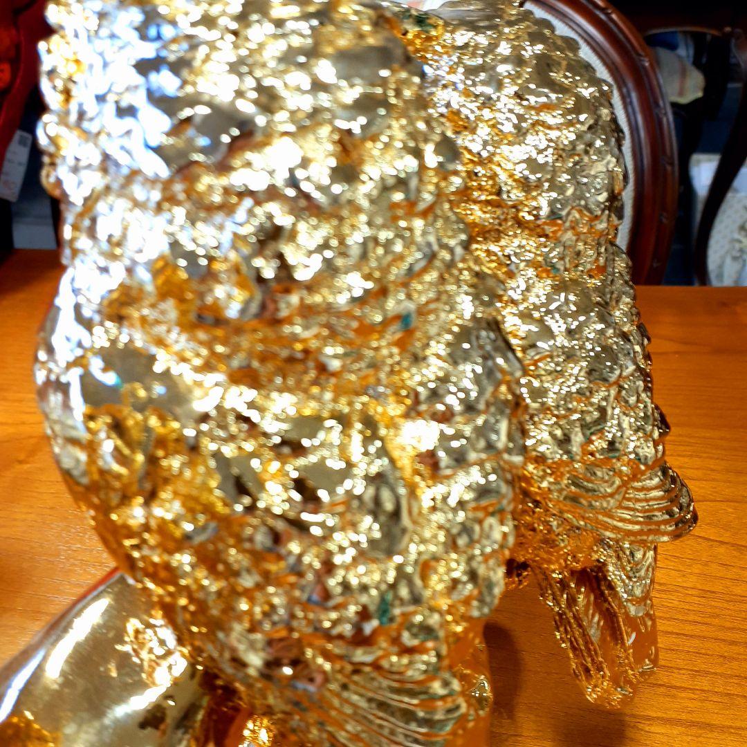 輸入雑貨　開運　金運　『ふくろうの不苦労な三姉妹』　金色　ゴールドコーティング