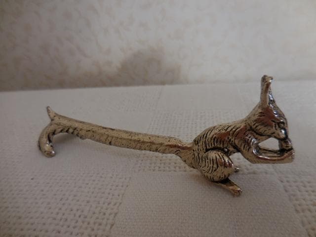 希少 カトラリーレスト 箸置き リス どんぐり アンティーク ６ケ　カナダ購入