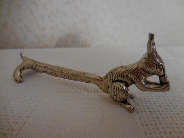 希少 カトラリーレスト 箸置き リス どんぐり アンティーク ６ケ　カナダ購入