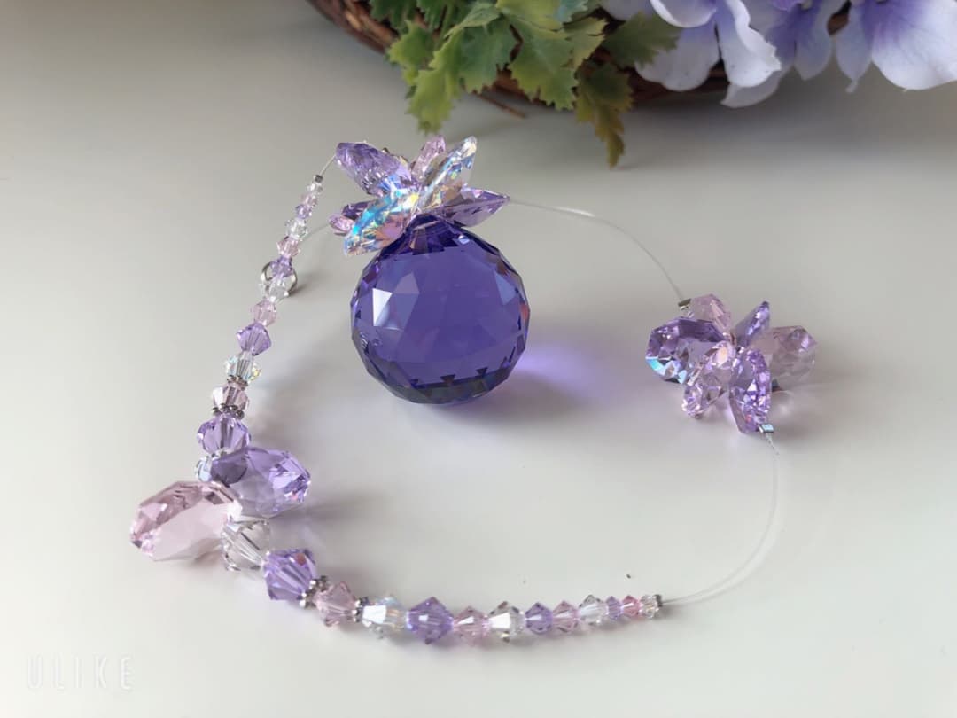 大人可愛い♡ゴージャスな煌めき♪スワロフスキー社製＊サンキャッチャー