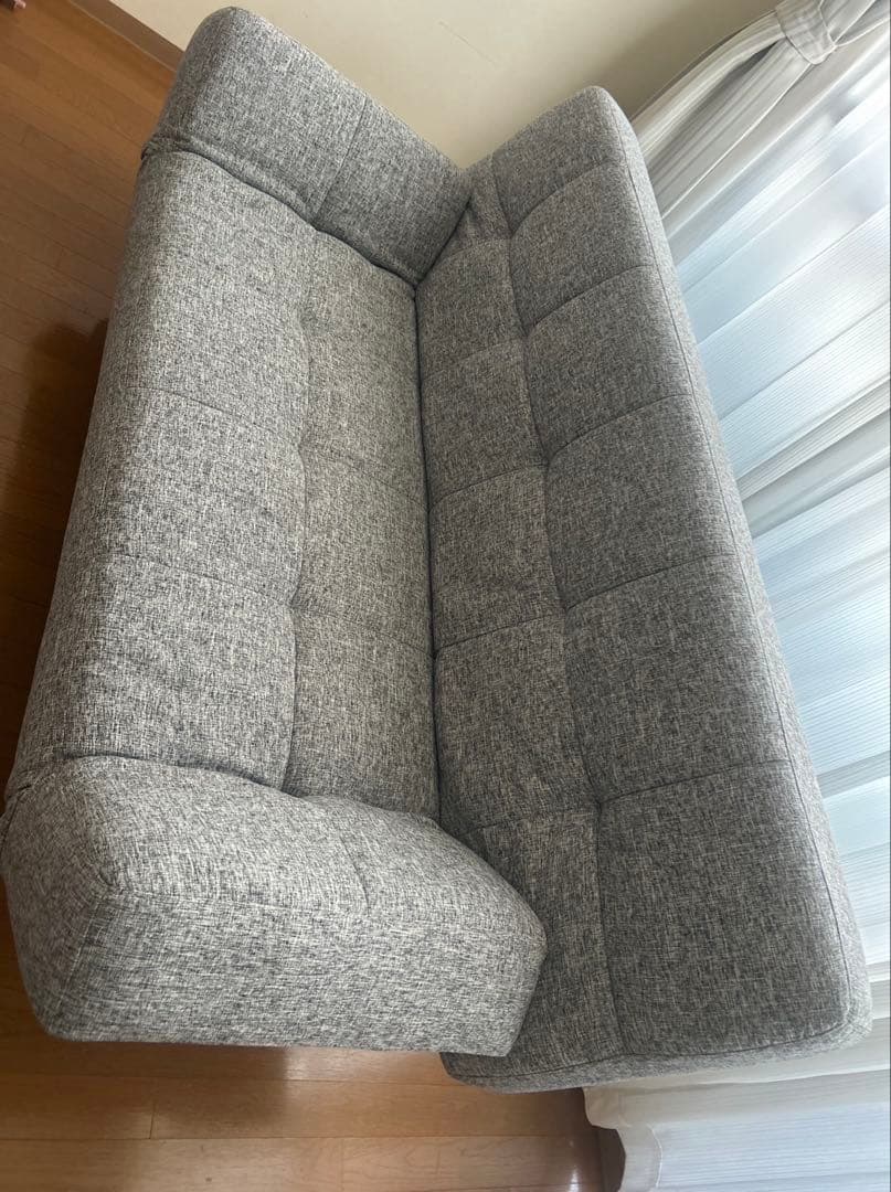 ニトリ マークス(AM GY)グレー ファブリック ソファベッド 二人掛け