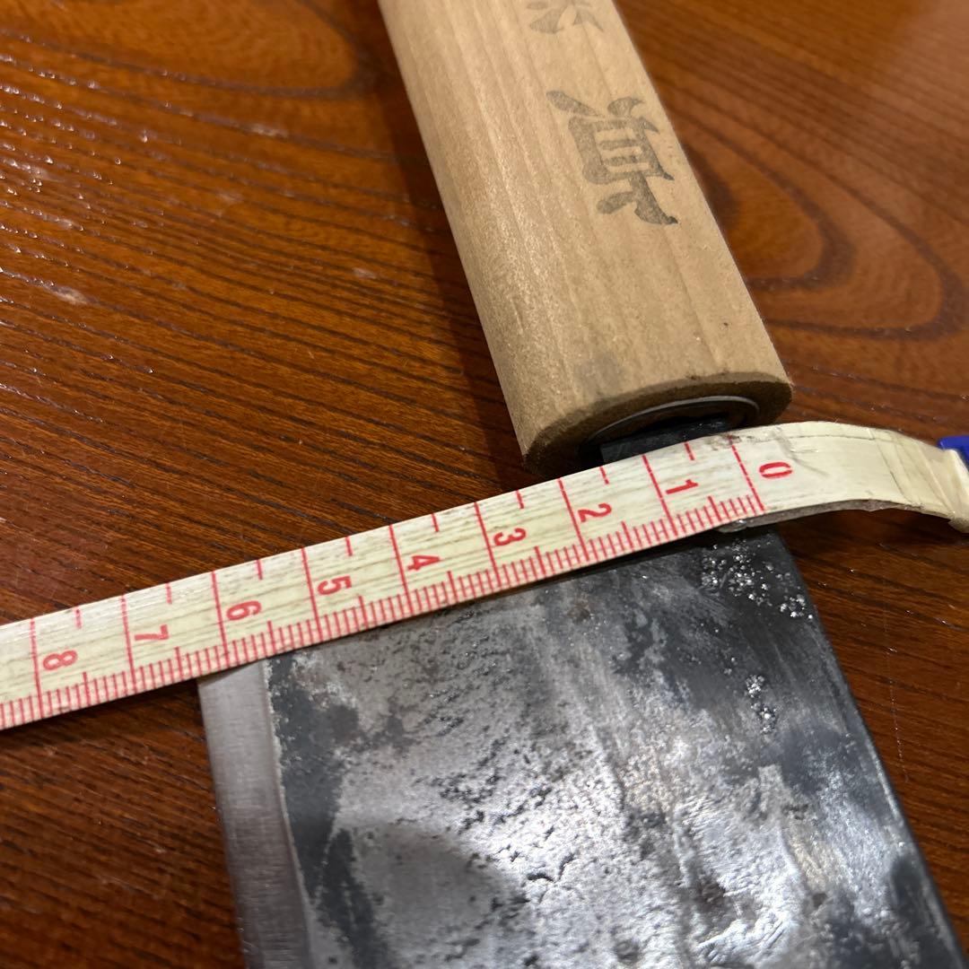 出刃包丁 貞義作 全長35cm刃21,5cm厚約3,5mm重約253g★送料無料
