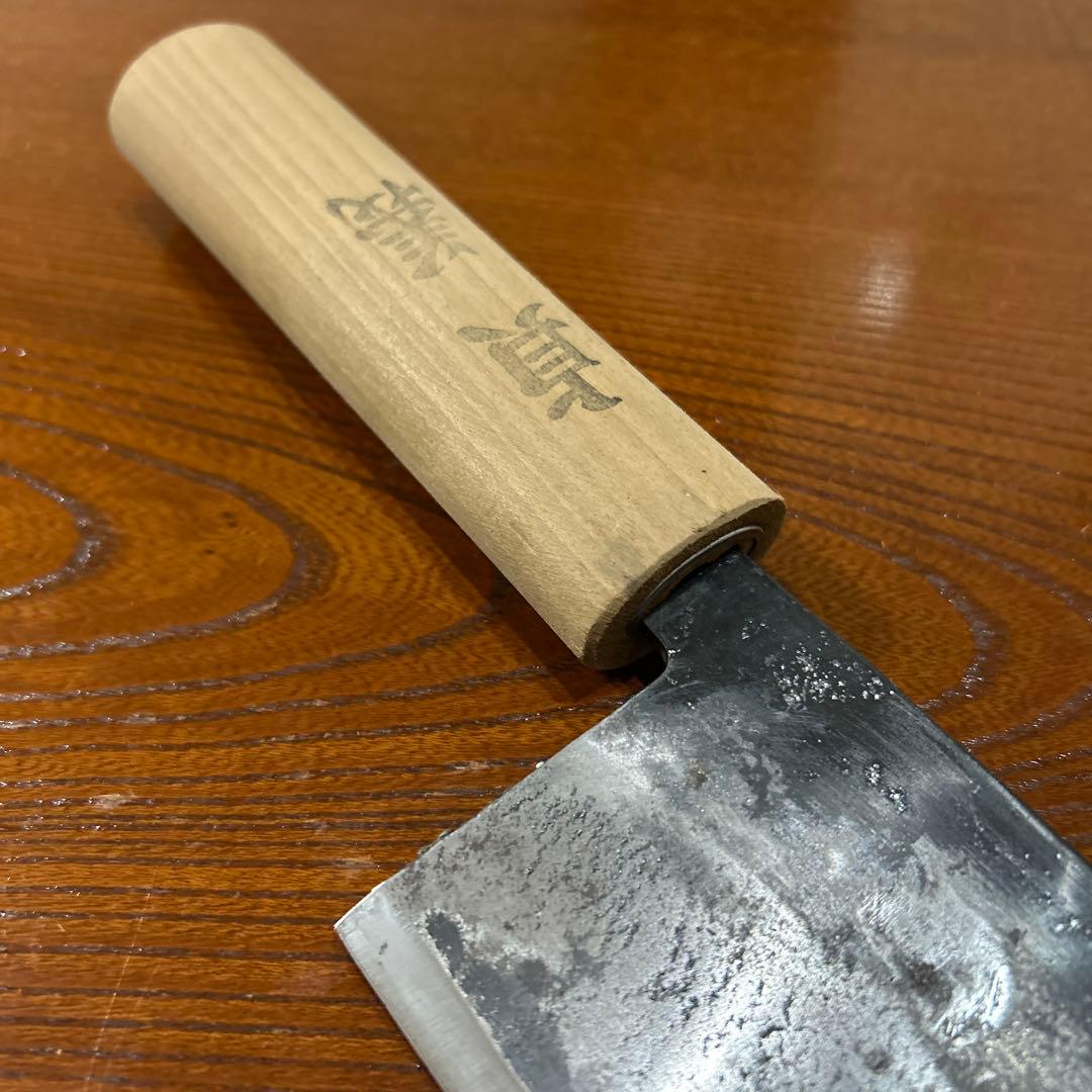 出刃包丁 貞義作 全長35cm刃21,5cm厚約3,5mm重約253g★送料無料