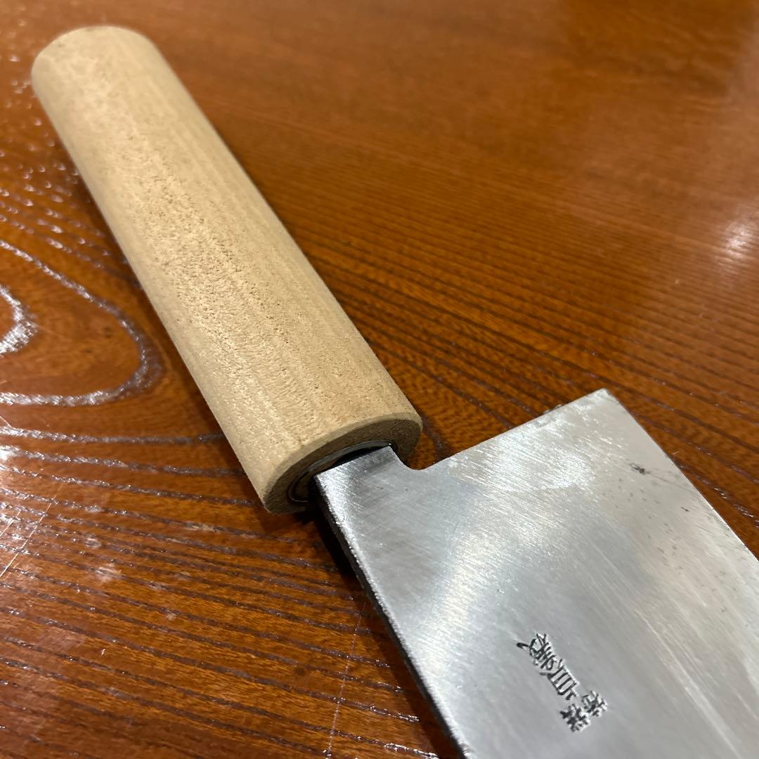 出刃包丁 貞義作 全長35cm刃21,5cm厚約3,5mm重約253g★送料無料