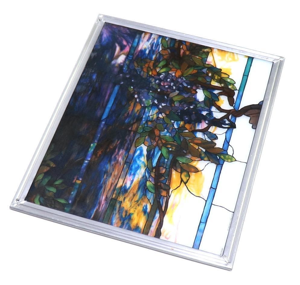 藤の欄間 ティファニー ヴィンテージ ステンドグラス トランザム フジの花