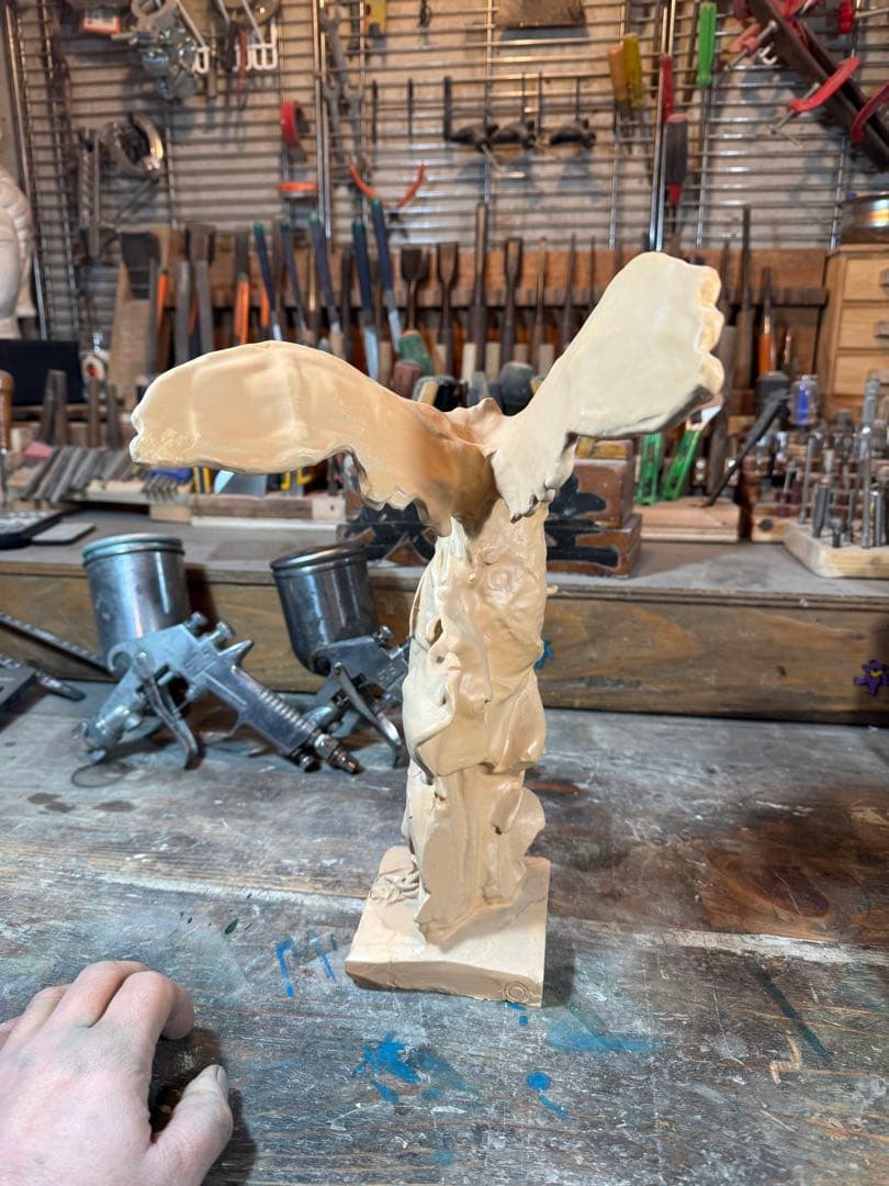 サモトラケのニケ・型製造・未仕上げ品 h350× w200×220 約1.5kg