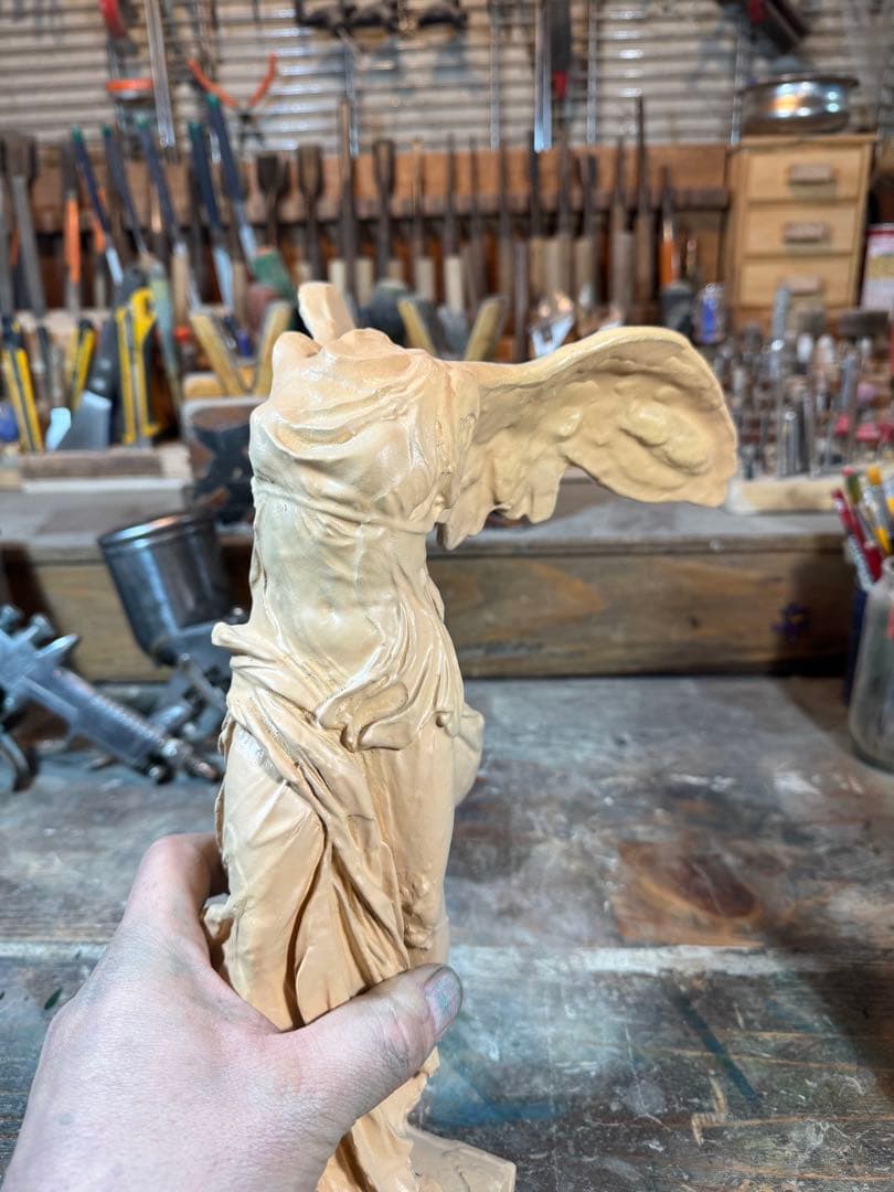 サモトラケのニケ・型製造・未仕上げ品 h350× w200×220 約1.5kg