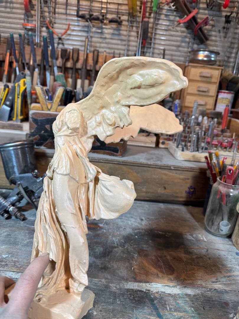 サモトラケのニケ・型製造・未仕上げ品 h350× w200×220 約1.5kg