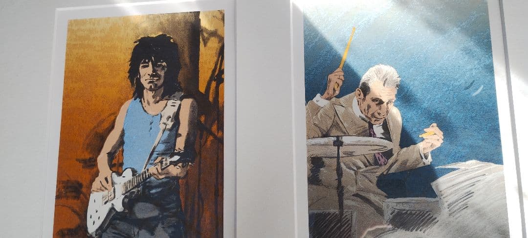 ロン・ウッド（ローリングストーンズ）リトグラフ - メルカリ