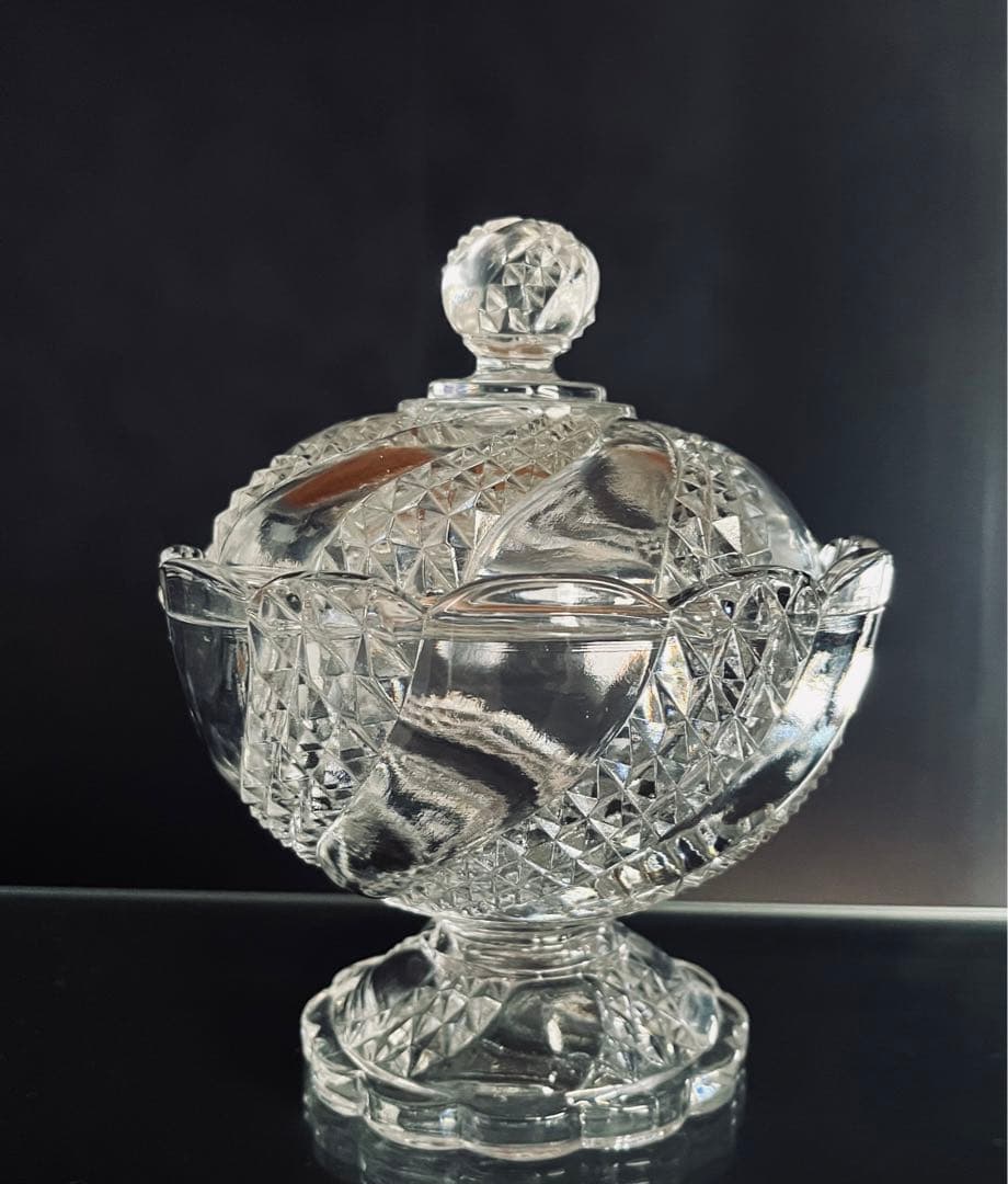 Baccarat バカラ/※大型サイズ　蓋物 セルポンティーヌ サーペンティン