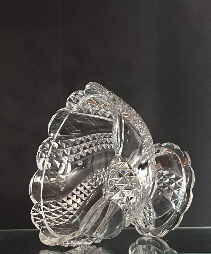 Baccarat バカラ/※大型サイズ　蓋物 セルポンティーヌ サーペンティン