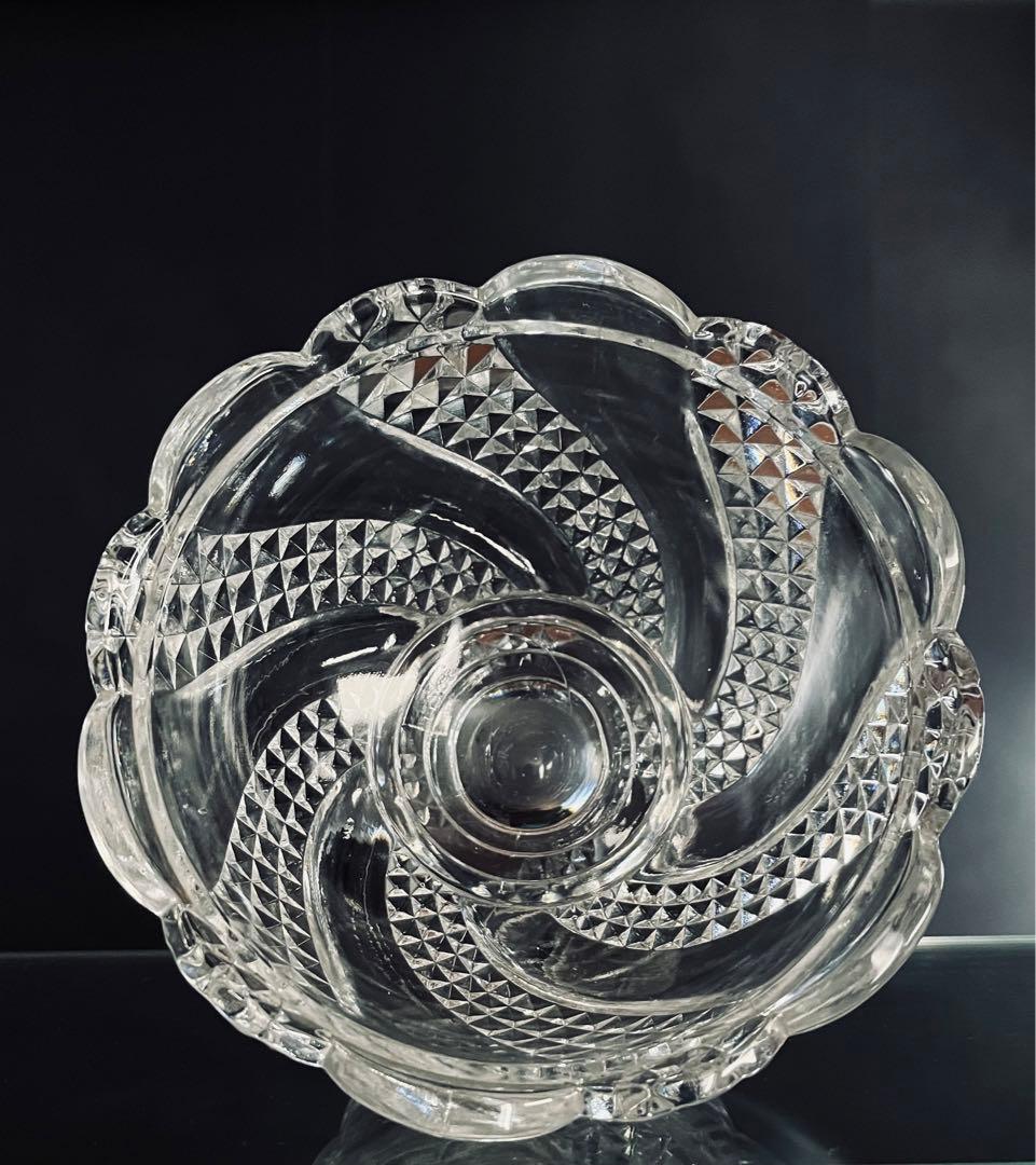 Baccarat バカラ/※大型サイズ　蓋物 セルポンティーヌ サーペンティン