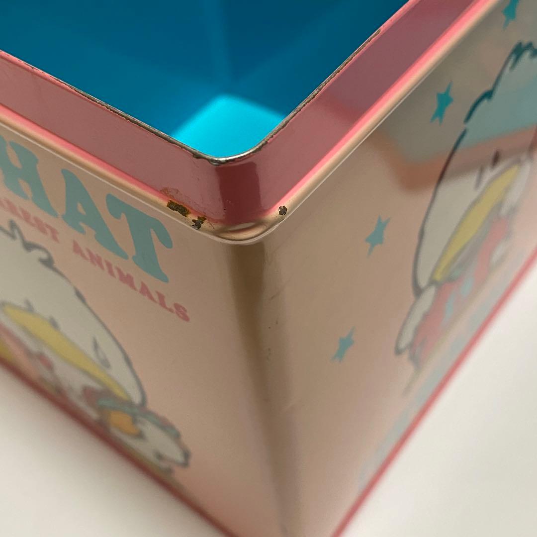 レッツチャット缶 ボックス ケース 箱 昭和レトロ ファンシー ソニー