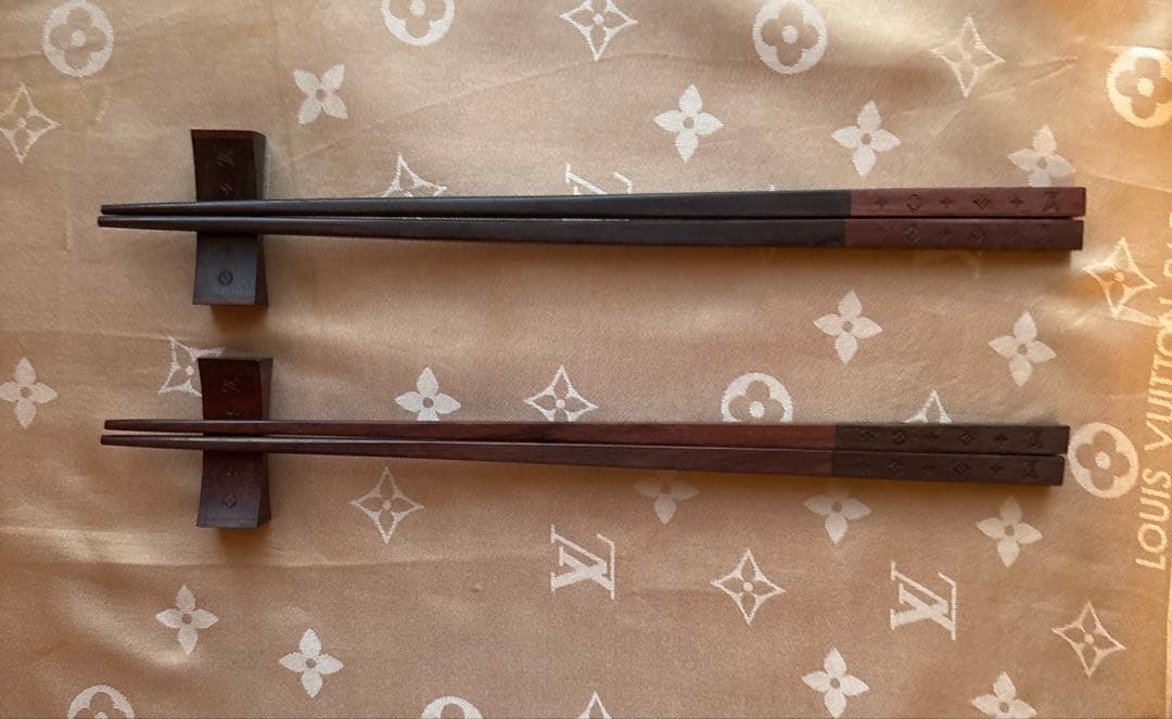 【希少・未使用】ルイヴィトン モノグラム 箸 箸置き セット ケース