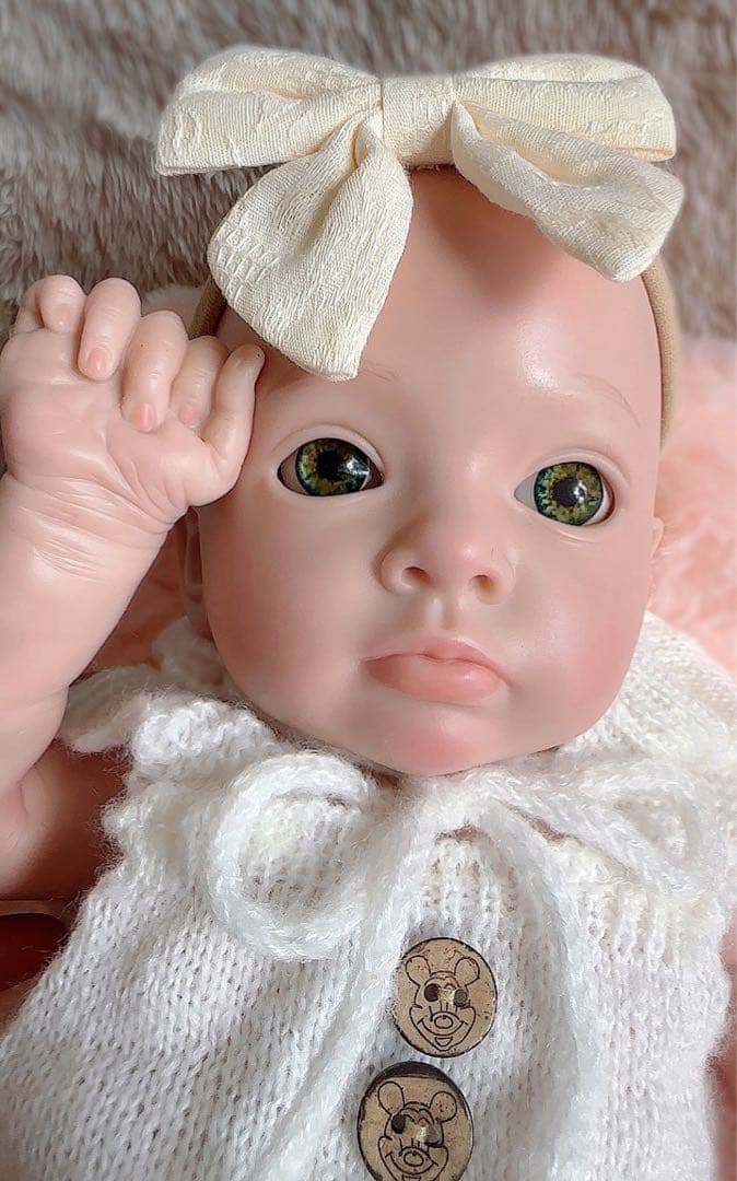 ★新品未使用★高品質リボーンドール ソリッドソフトシリコン 45cm 女の子