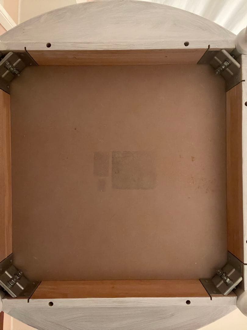 シャビーシック 楕円形 木製テーブル