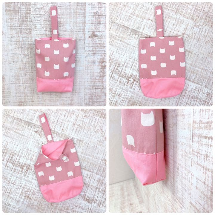 入園入学グッズ 《ねこ×ピンク》レッスンバッグ 体操服袋 くつ袋 お弁当袋