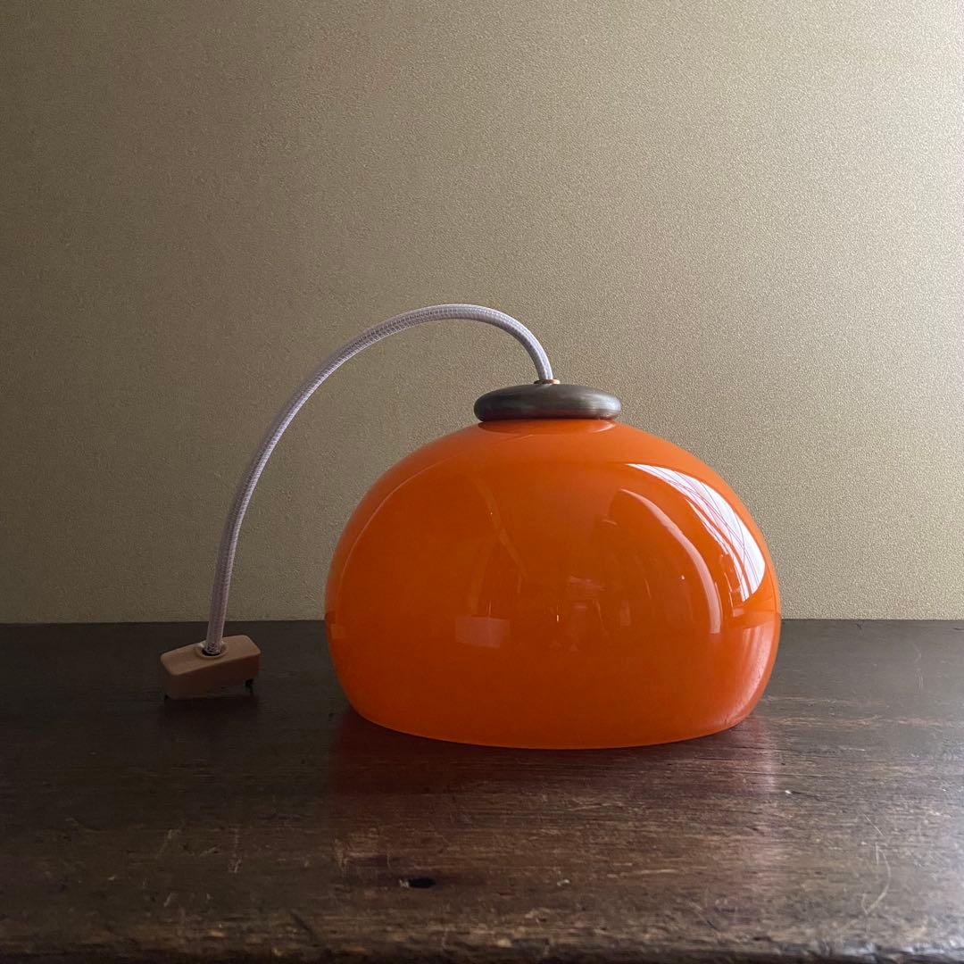 昭和レトロ　天井照明　ペンダントライト　当時物　レトロポップ