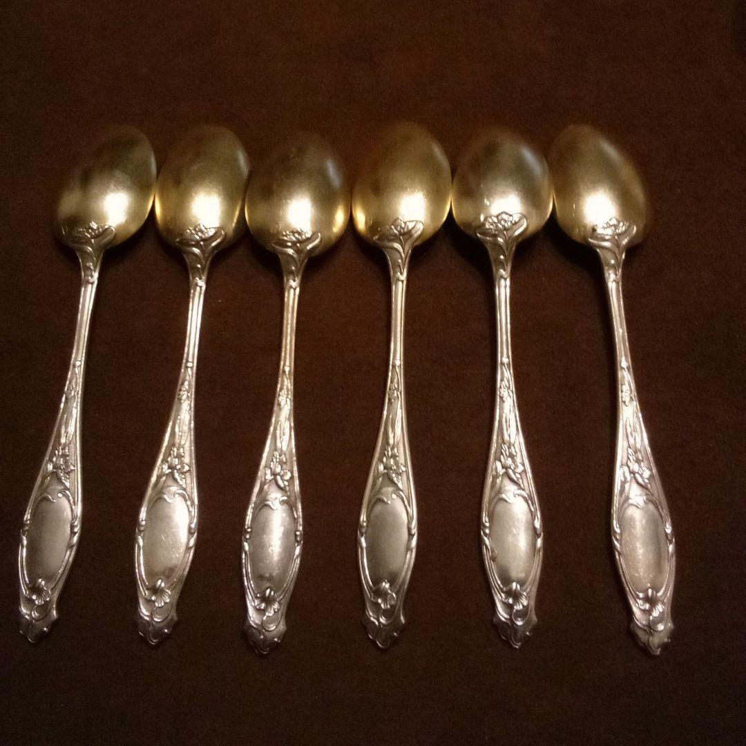 フランス シルバースプーン ６本組 アンティーク