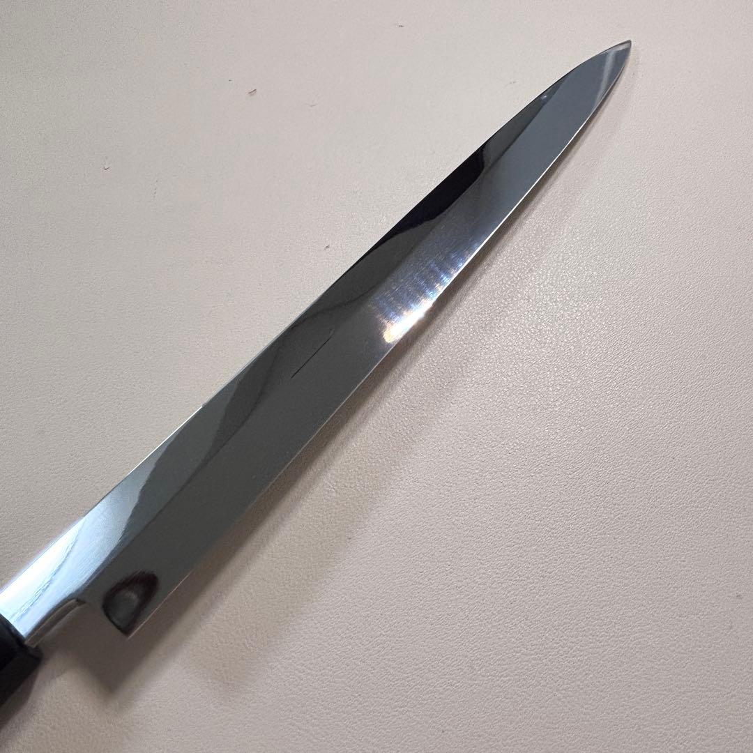 270mm柳刃包丁 鏡面　黒檀水牛八角柄 全鋼 和包丁'「鞘付き」