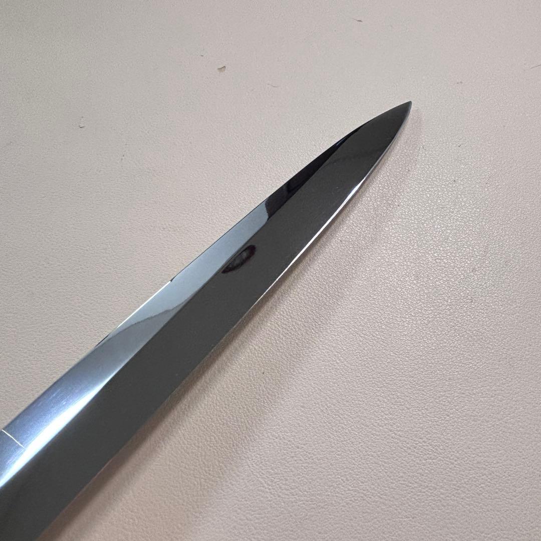 270mm柳刃包丁 鏡面　黒檀水牛八角柄 全鋼 和包丁'「鞘付き」