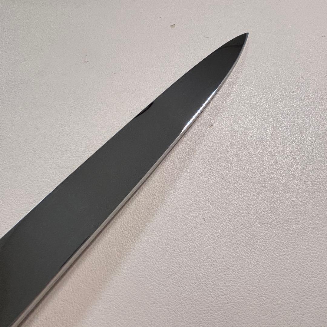 270mm柳刃包丁 鏡面　黒檀水牛八角柄 全鋼 和包丁'「鞘付き」