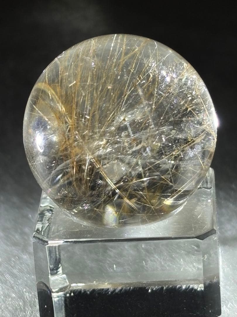 【金運、仕事運上昇】虹入り！ゴールドルチルスフィア ⭐️R156