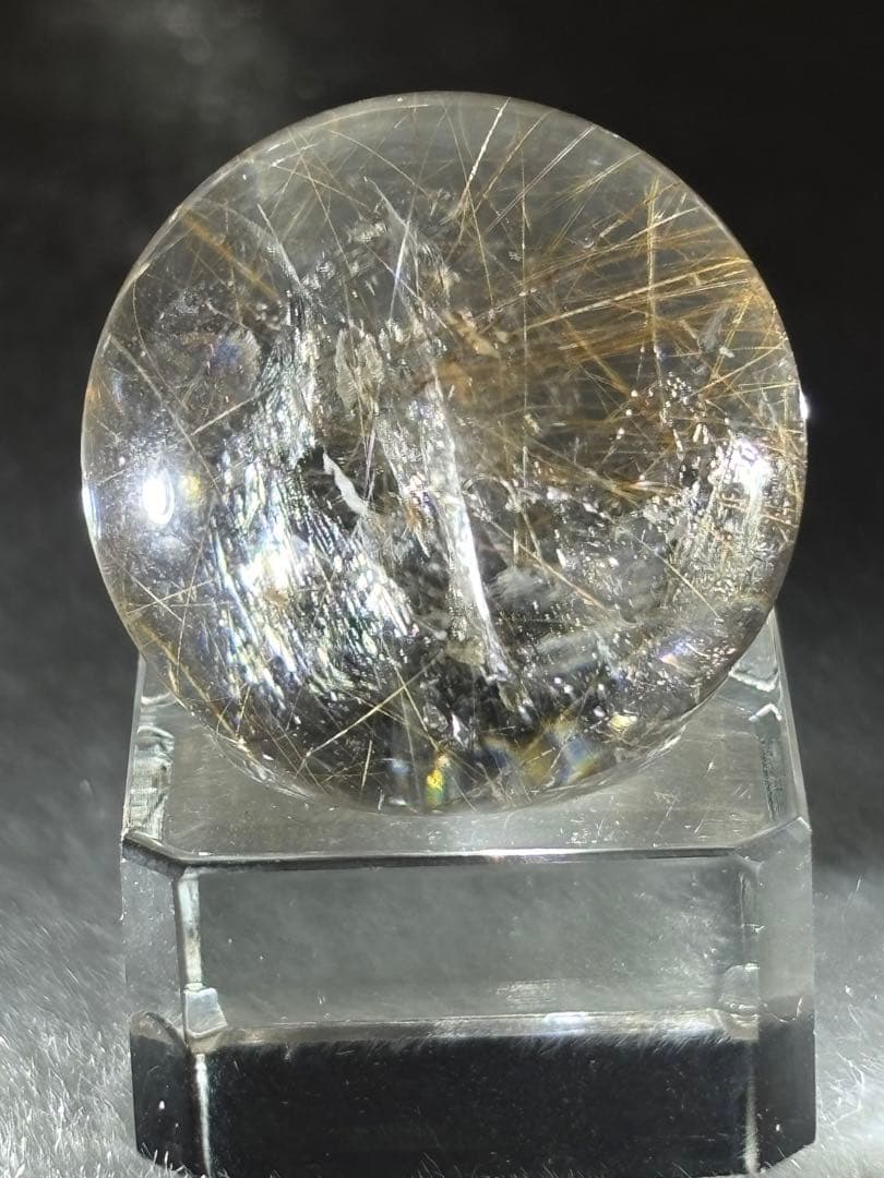 【金運、仕事運上昇】虹入り！ゴールドルチルスフィア ⭐️R156