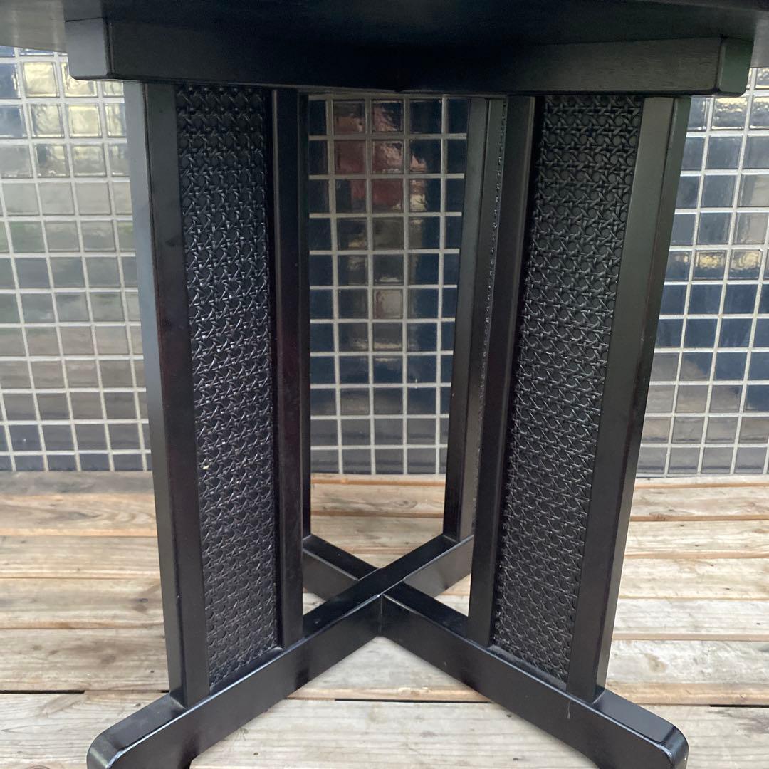 モリシゲ メヌエット 丸テーブル タイル張り 漆塗り 高級家具 インテリア