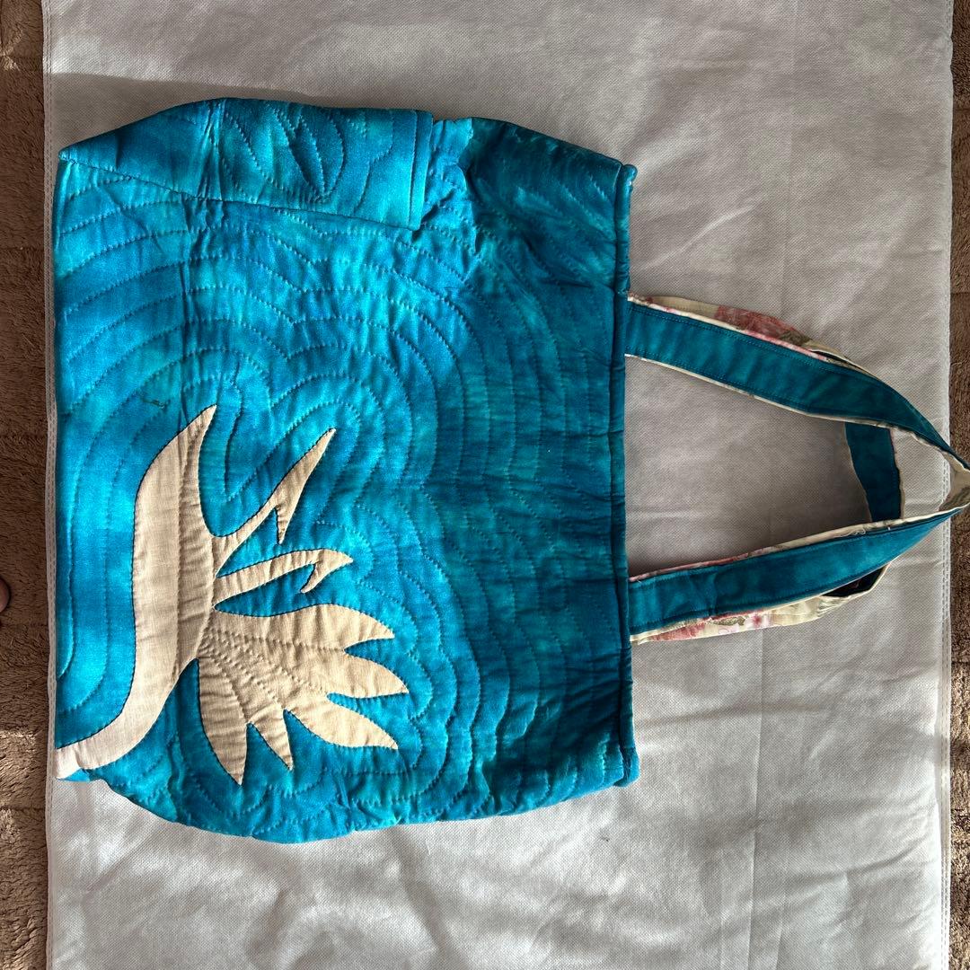 ハワイアンキルトのレッスンバッグ