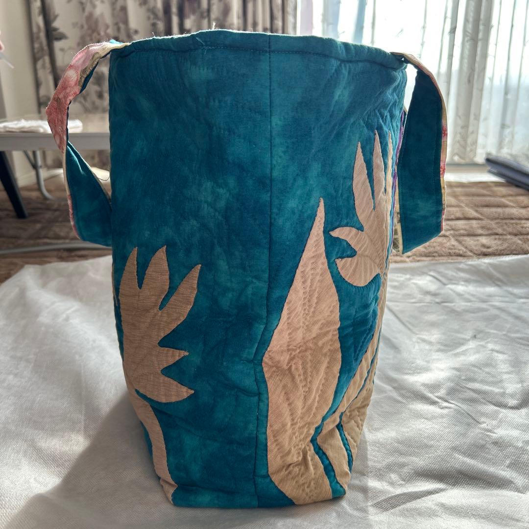 ハワイアンキルトのレッスンバッグ