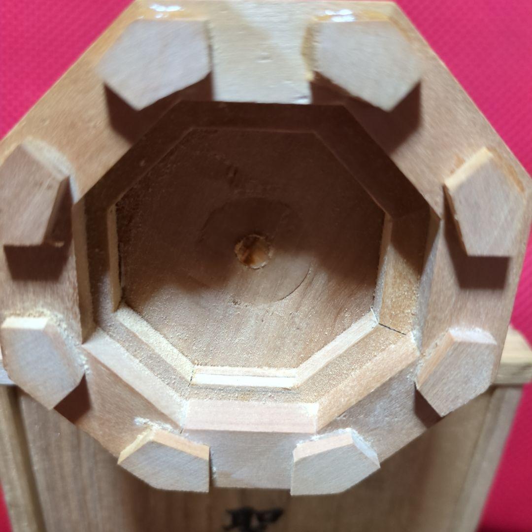 聖観音18.5センチ木彫り