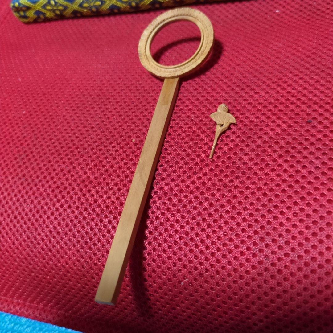 聖観音18.5センチ木彫り