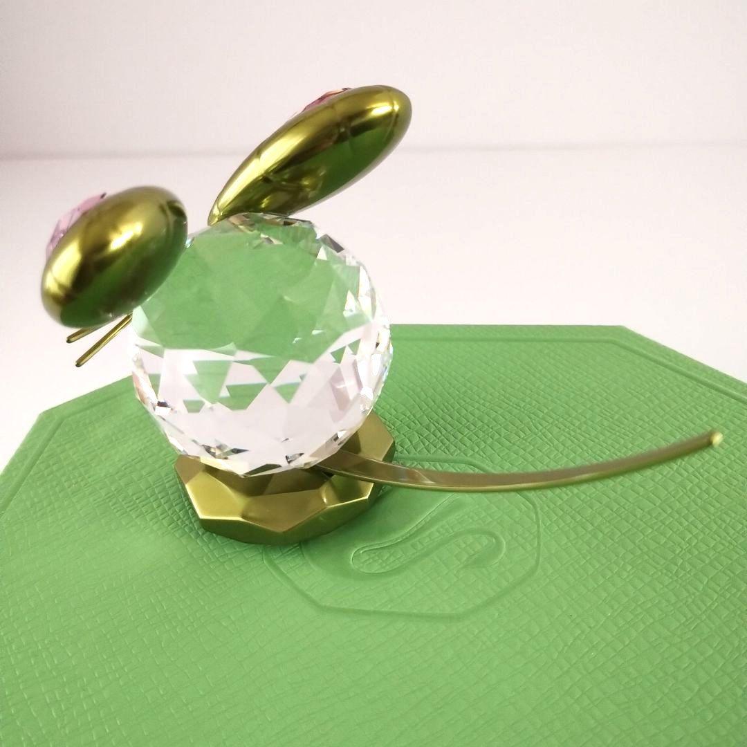 新品♥スワロフスキー ねずみ Mouse Dulcis グリーン L