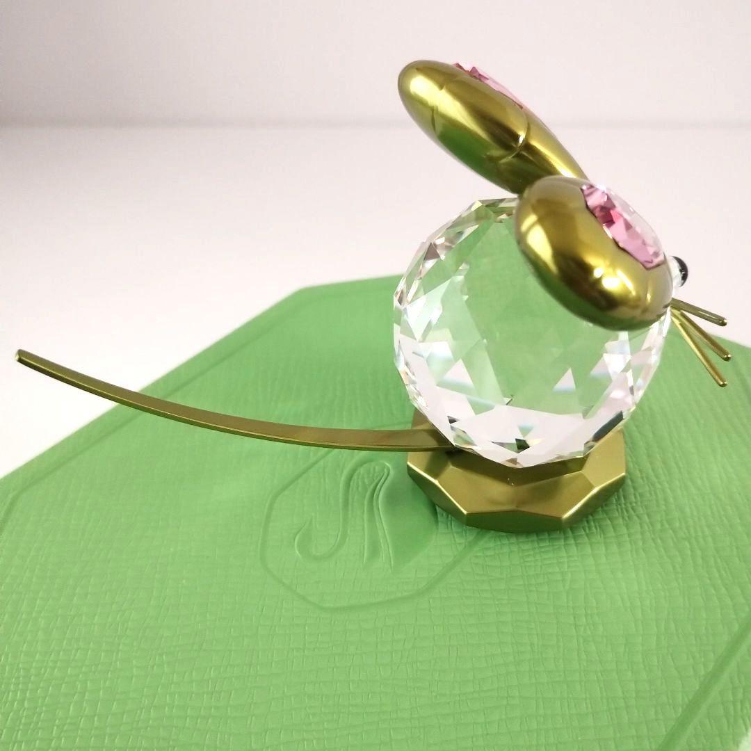 新品♥スワロフスキー ねずみ Mouse Dulcis グリーン L