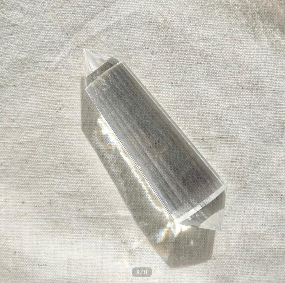 【水晶　ロッククリスタル】ヴォーゲルワンド クリスタル スタンド付　ブラジル産