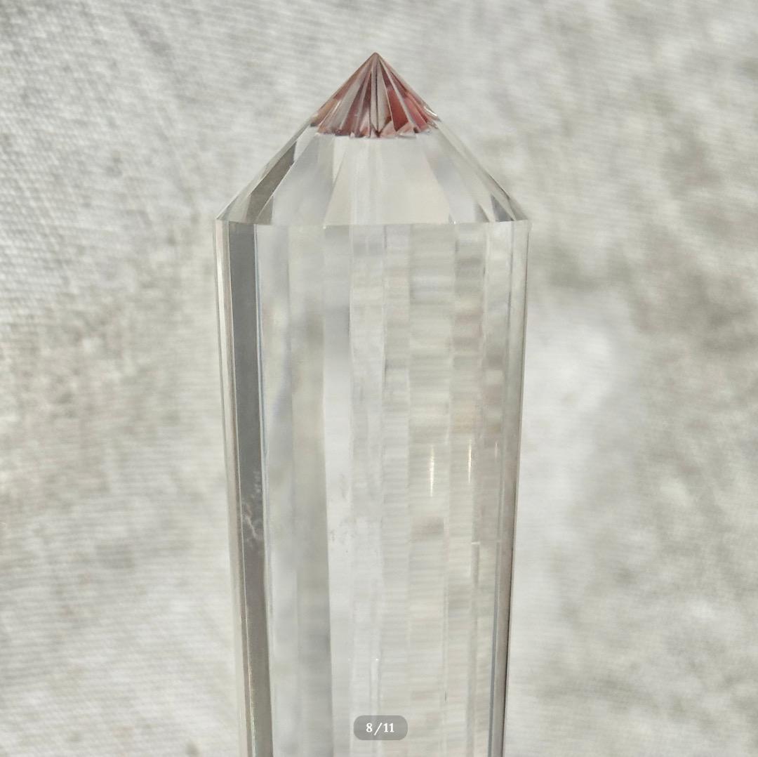 【水晶　ロッククリスタル】ヴォーゲルワンド クリスタル スタンド付　ブラジル産