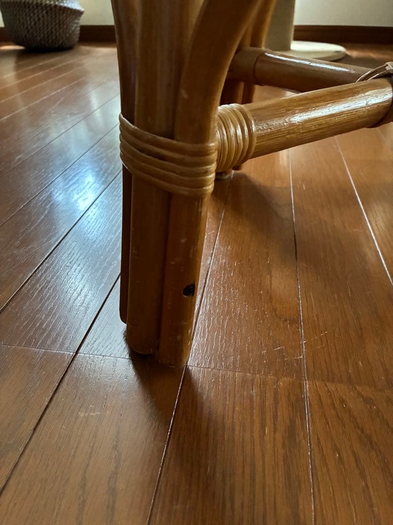 Emi★ラタン 籐のテーブルアジアンヴィンテージ 昭和レトロ アンティーク