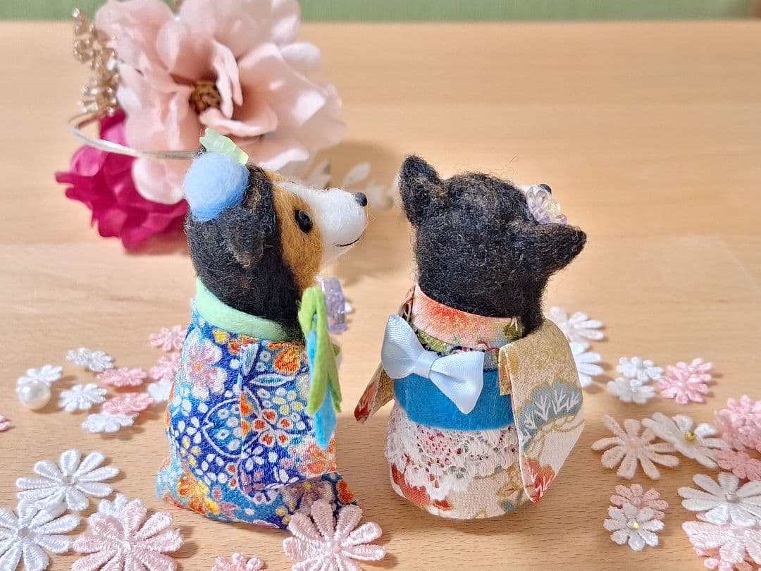 みーたん様専用♪羊毛フェルト オーダー 犬 シェルティー ぬいぐるみ