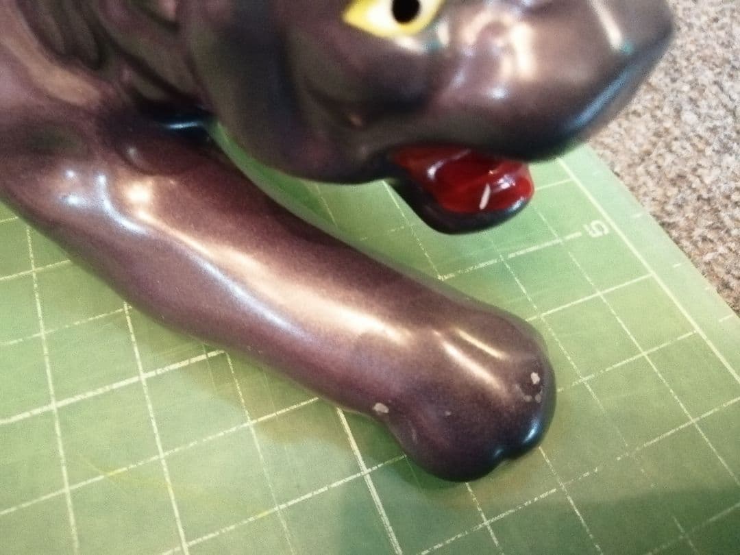 期間限定【Vintage】パープルパンサー 陶器 PURPLEPANTHER