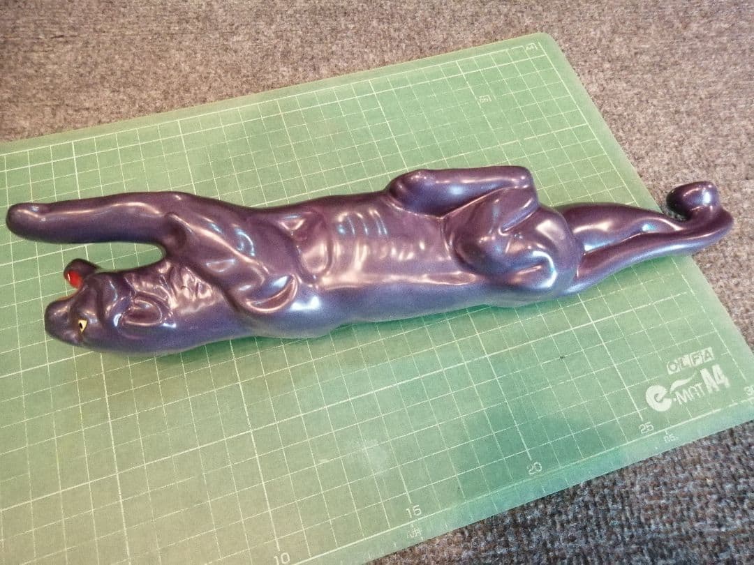 期間限定【Vintage】パープルパンサー 陶器 PURPLEPANTHER