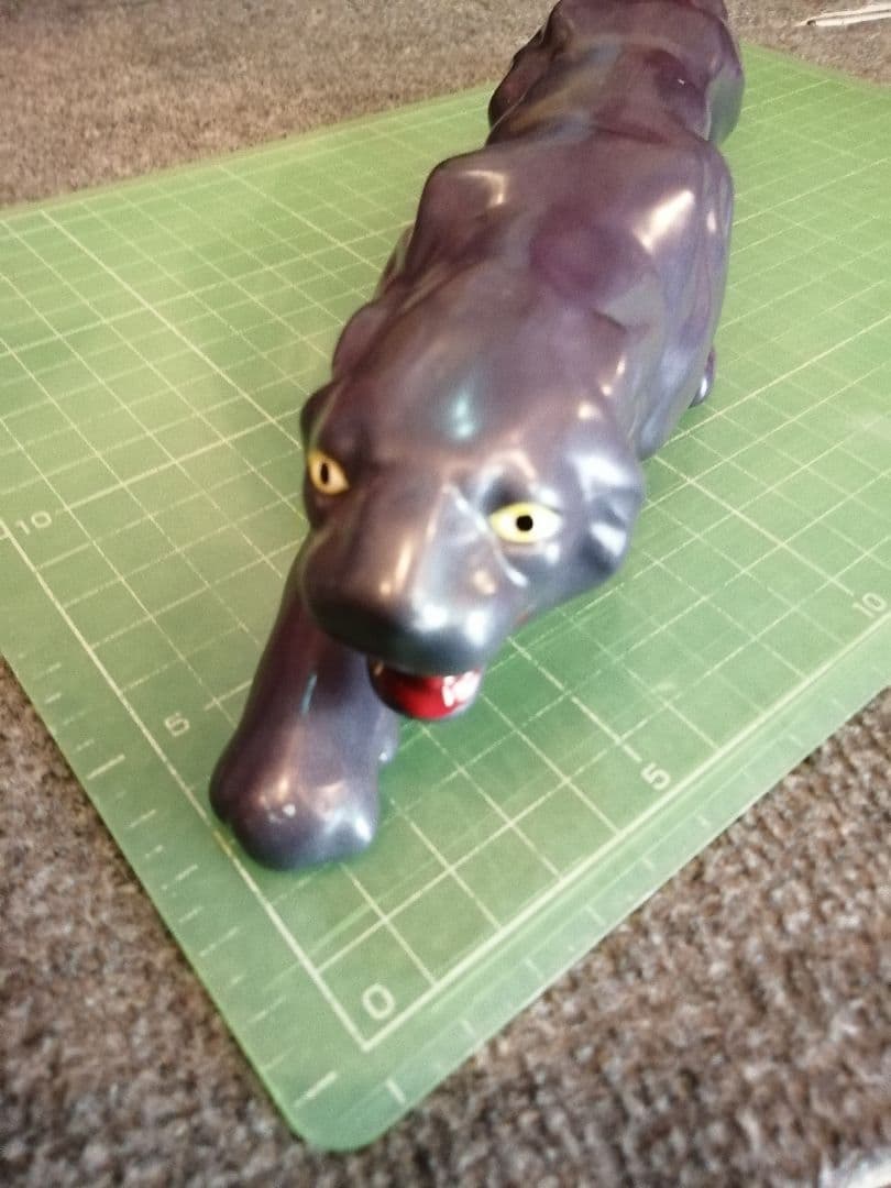 期間限定【Vintage】パープルパンサー 陶器 PURPLEPANTHER