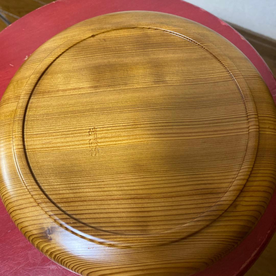 値下げ！銘木屋久杉　無垢　高級菓子器　靖修作