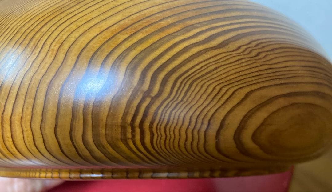 値下げ！銘木屋久杉　無垢　高級菓子器　靖修作