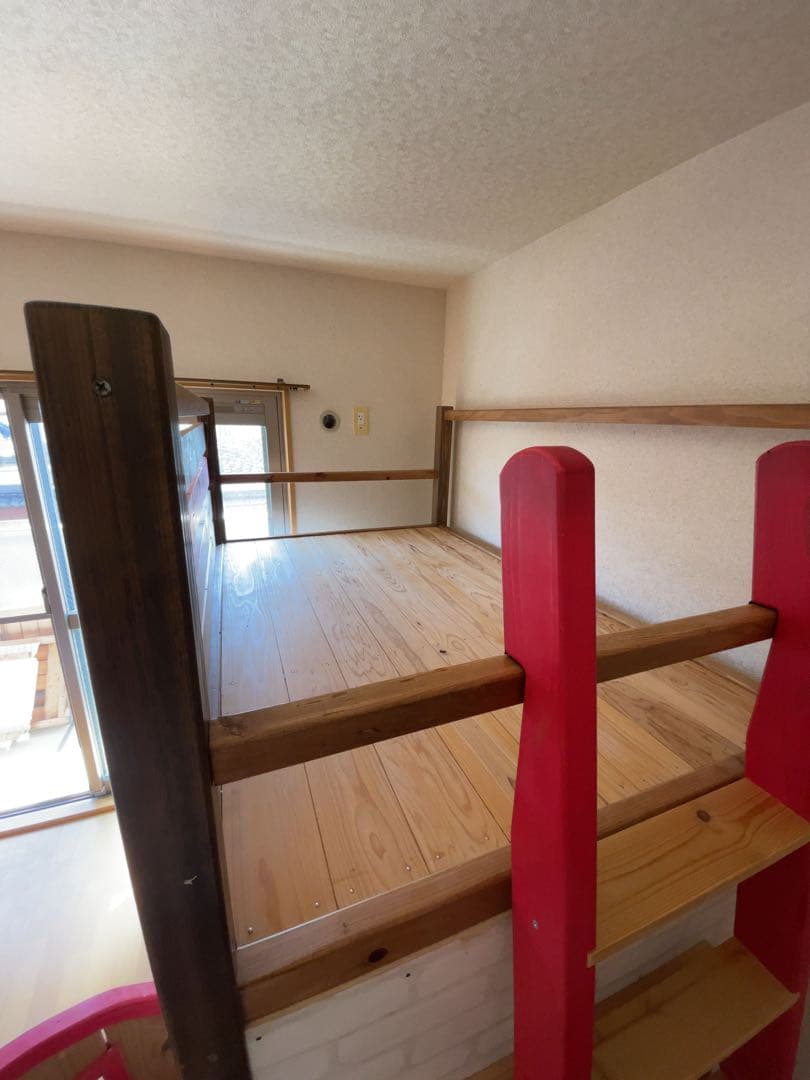 木製ロフトベッド/秘密基地/子供用