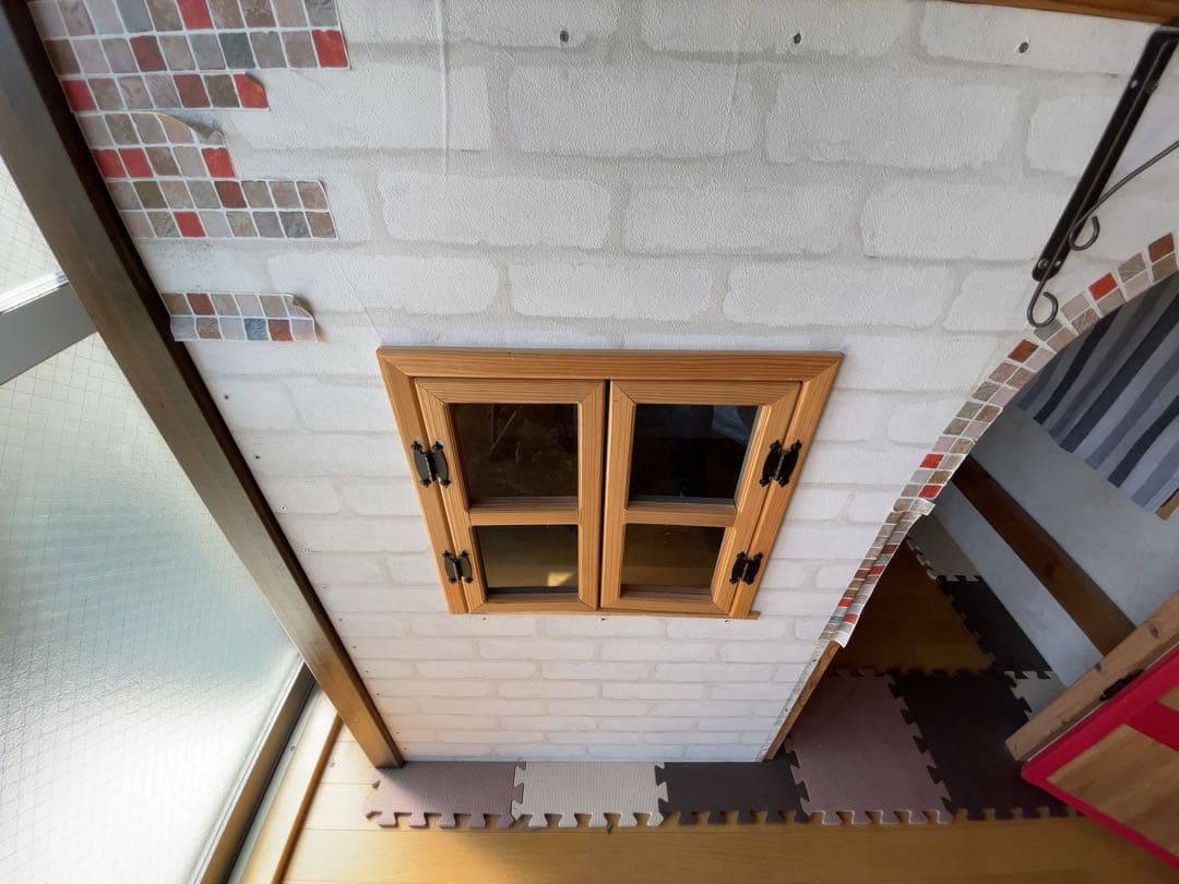 木製ロフトベッド/秘密基地/子供用