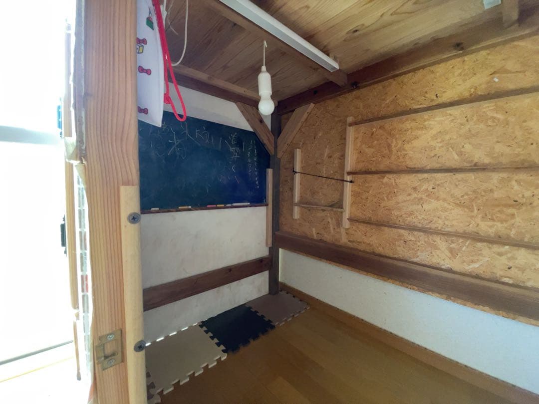 木製ロフトベッド/秘密基地/子供用